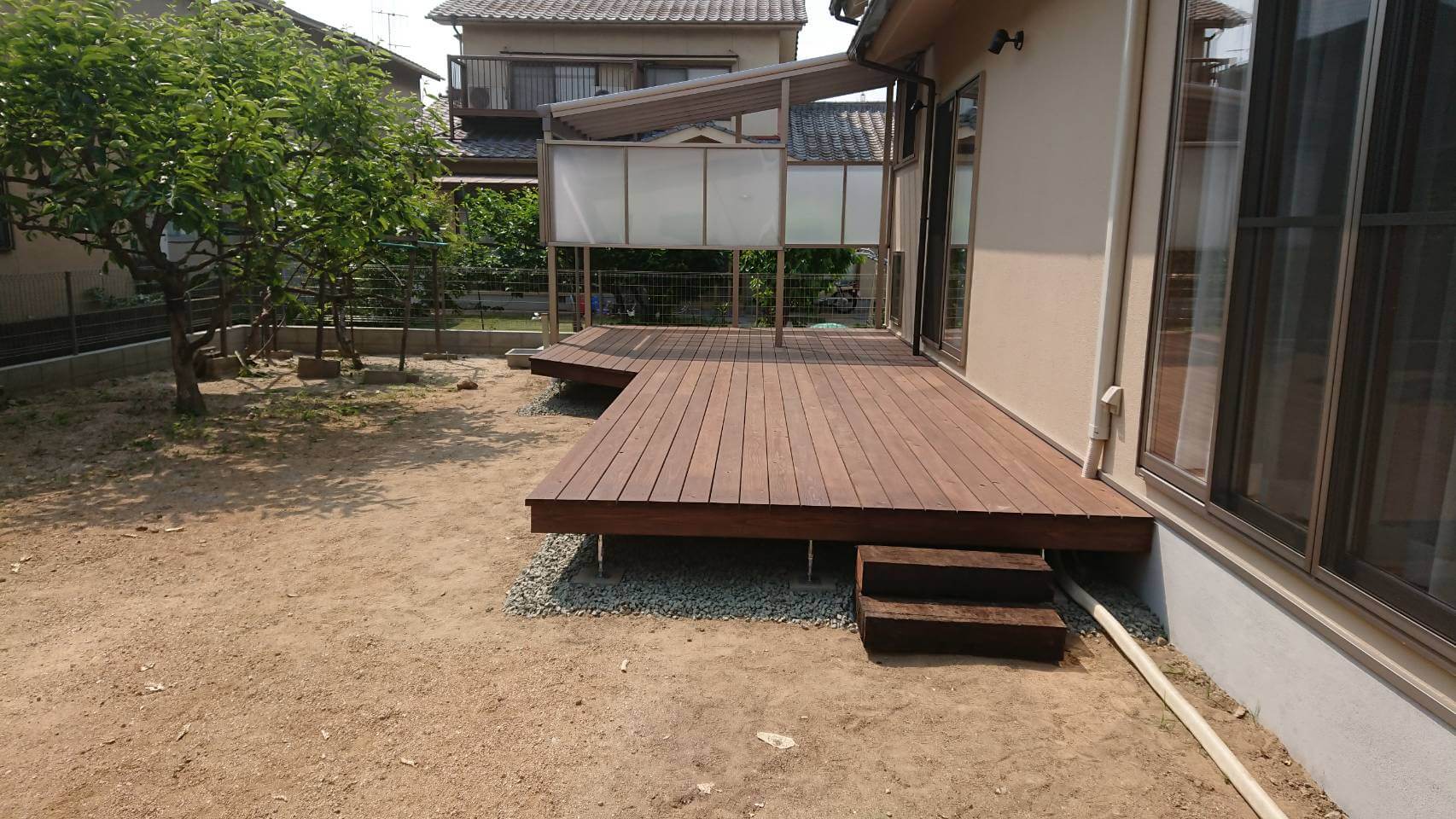 【福山市川口町】T様邸 ウッドデッキの新設リフォーム